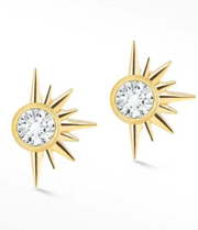 Demi Star 14k Gold Threadless End with Gemstone