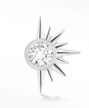Demi Star 14k Gold Threadless End with Gemstone