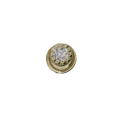 Diamond Calamity 14k Gold Threadless End
