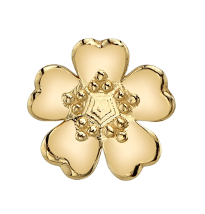Simple Daisy 14k Gold Threadless End