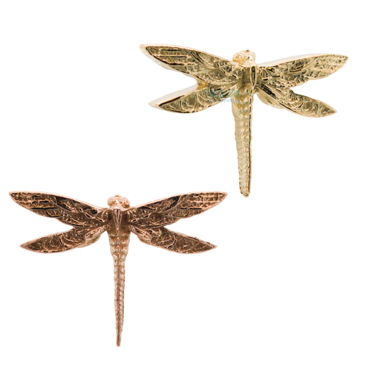 18k Gold Dragonfly Threadless Top