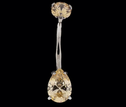 Pear Cut Premium Zirconia Navel Ring