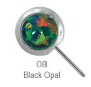 Gemstone Nipple Barbell