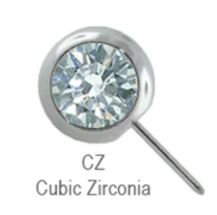 Gemstone Nipple Barbell