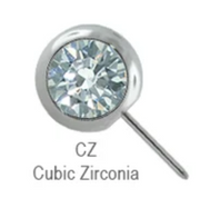 Gemstone Nipple Barbell