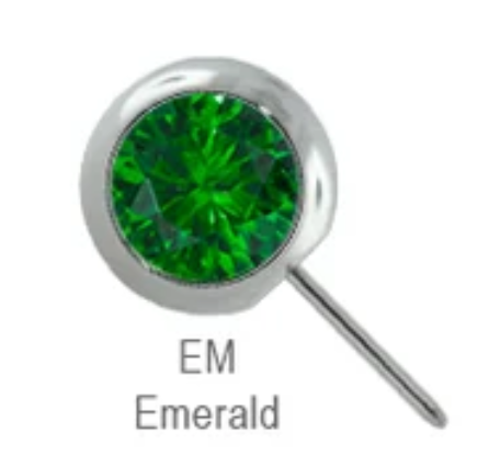 Gemstone Nipple Barbell