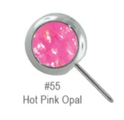 Gemstone Nipple Barbell