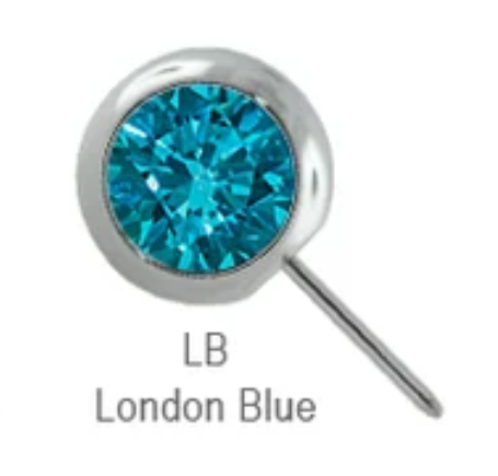 Gemstone Nipple Barbell