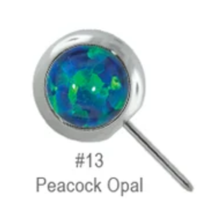 Gemstone Nipple Barbell