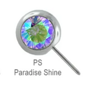 Gemstone Nipple Barbell