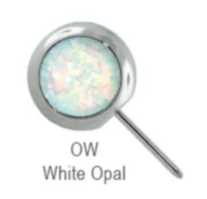 Gemstone Nipple Barbell