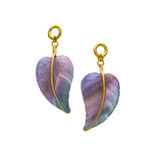 Stone Leaf Dangle Pair