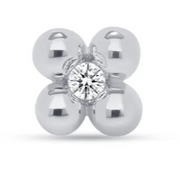 Four Beads With Gem