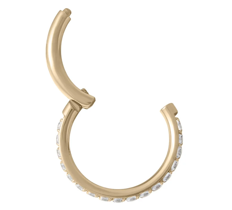 Front Facing Clear CZ Clicker