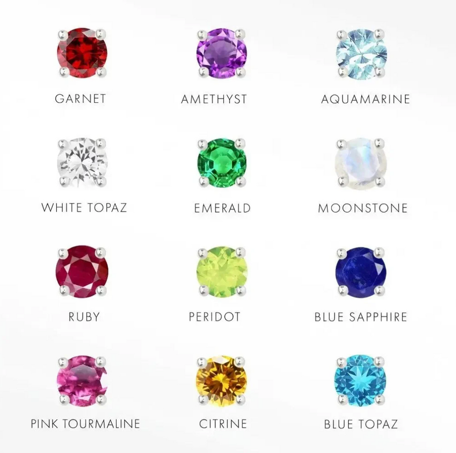 14k Gold Gemstone Threadless End