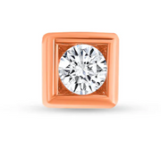 14K Gold Square Top with Gem