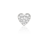 Hammered Heart 14k Gold Threadless Top