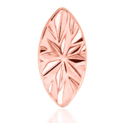 Laser Marquise Gold Top