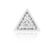 Gold Triangle Top with 3 CZ stones