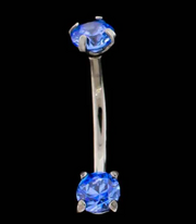 16G Prong Set Premium Zirconia Curve