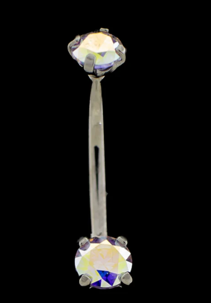 16G Prong Set Premium Zirconia Curve