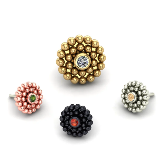 Lea 14k Gold Threadless End