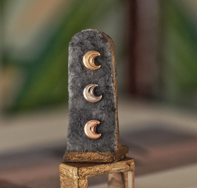 Lil Moon 14k Gold Threadless Top