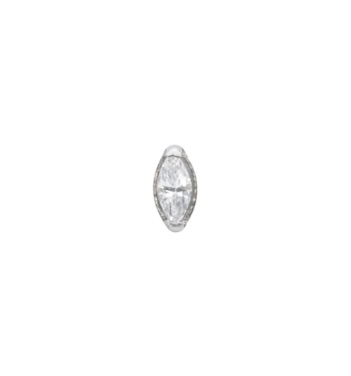 Titanium Marquise Threadless End