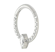 Titanium Marquise CZ Clicker