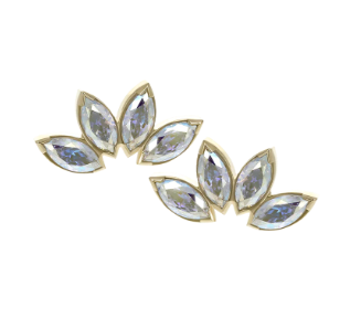 Marquise Fan with 4 stones