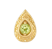Nanda 14k Gold with Gemstone Threadless End