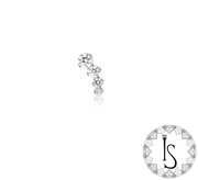 Titanium Odyssey Polymnia Prong-set Faceted Gem Cluster End