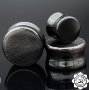 Glass Double Flare Plug Pair