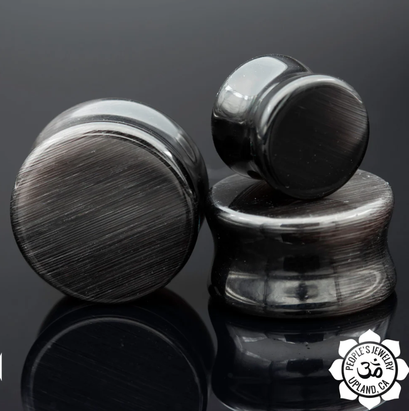 Glass Double Flare Plug Pair