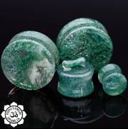 Glass Double Flare Plug Pair