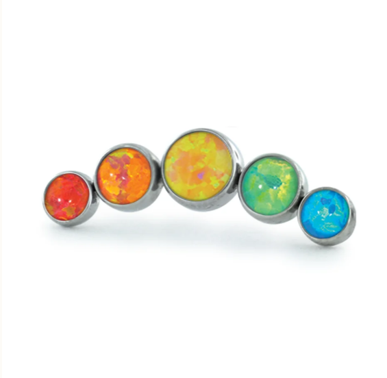 Pride Bezel Set Clusters (5pcs)