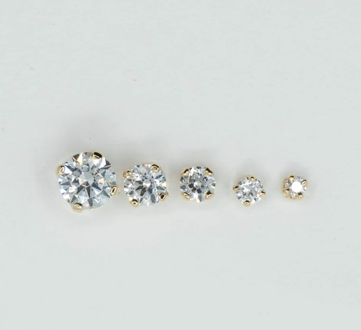 Unity Prong Set 14k Gold Threadless End