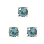 Prong Set 14k Gold Threadless End with Gemstone