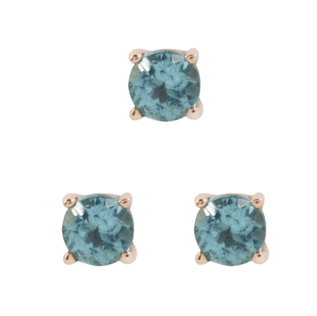 Prong Set 14k Gold Threadless End with Gemstone