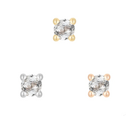 Prong Set 14k Gold Threadless End with Gemstone