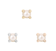 Prong Set 14k Gold Threadless End with Gemstone