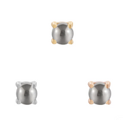 Prong Set 14k Gold Threadless End with Gemstone