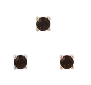 Prong Set 14k Gold Threadless End with Gemstone