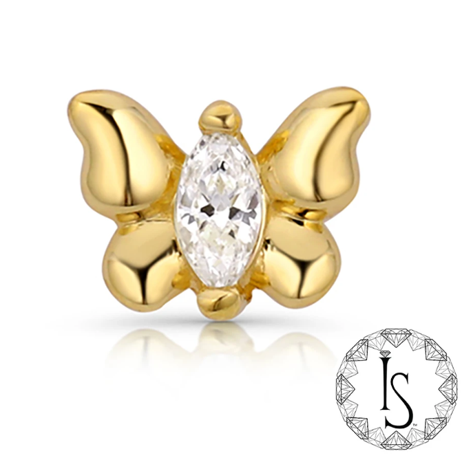 Psyche 18K Gold Faceted End