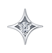 Sparkle 14k Gold with Gemstone Threadless End