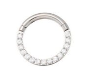 Side Facing Clear CZ Clicker