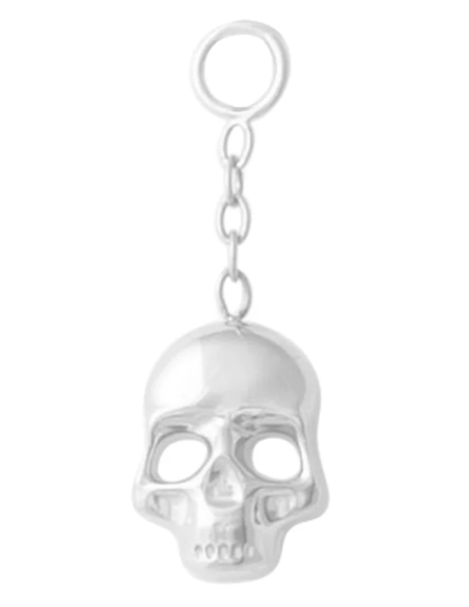 Titanium Skull Charm