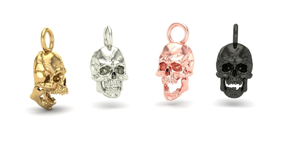 Jaw Motion Skull Charm