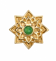 Sol 14k Gold with Gemstone Threadless End