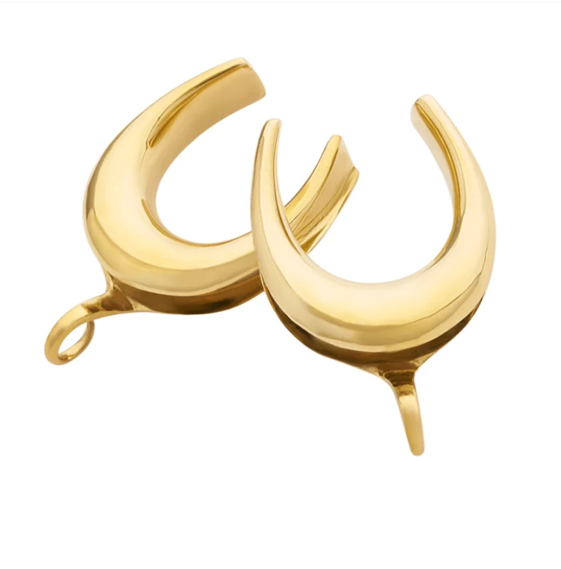 Solid Brass Saddle Hooks